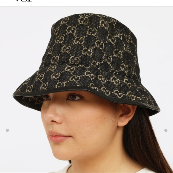 Authentic Gucci Denim Bucket Hat Unisex Medium - Picture 1 of 11